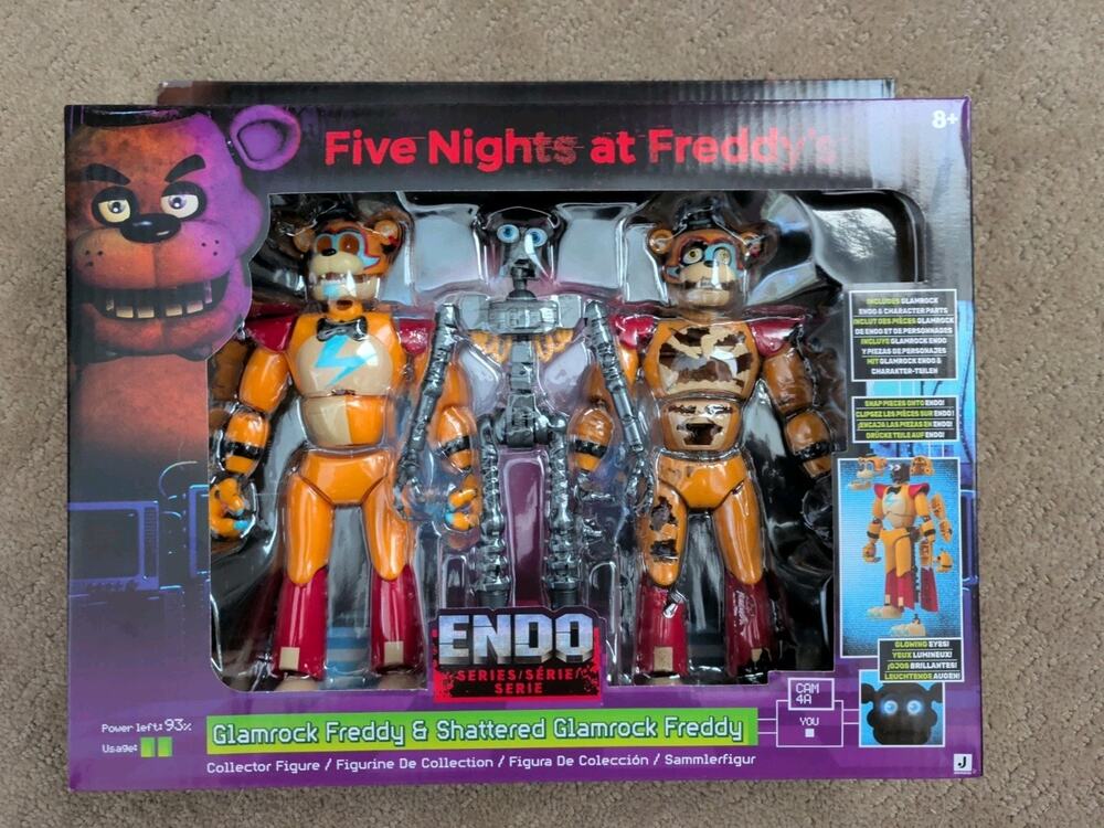 Five Nightys At Freddy's Endo Series Glamrock Freddy & Shattered Glamrock Freddy